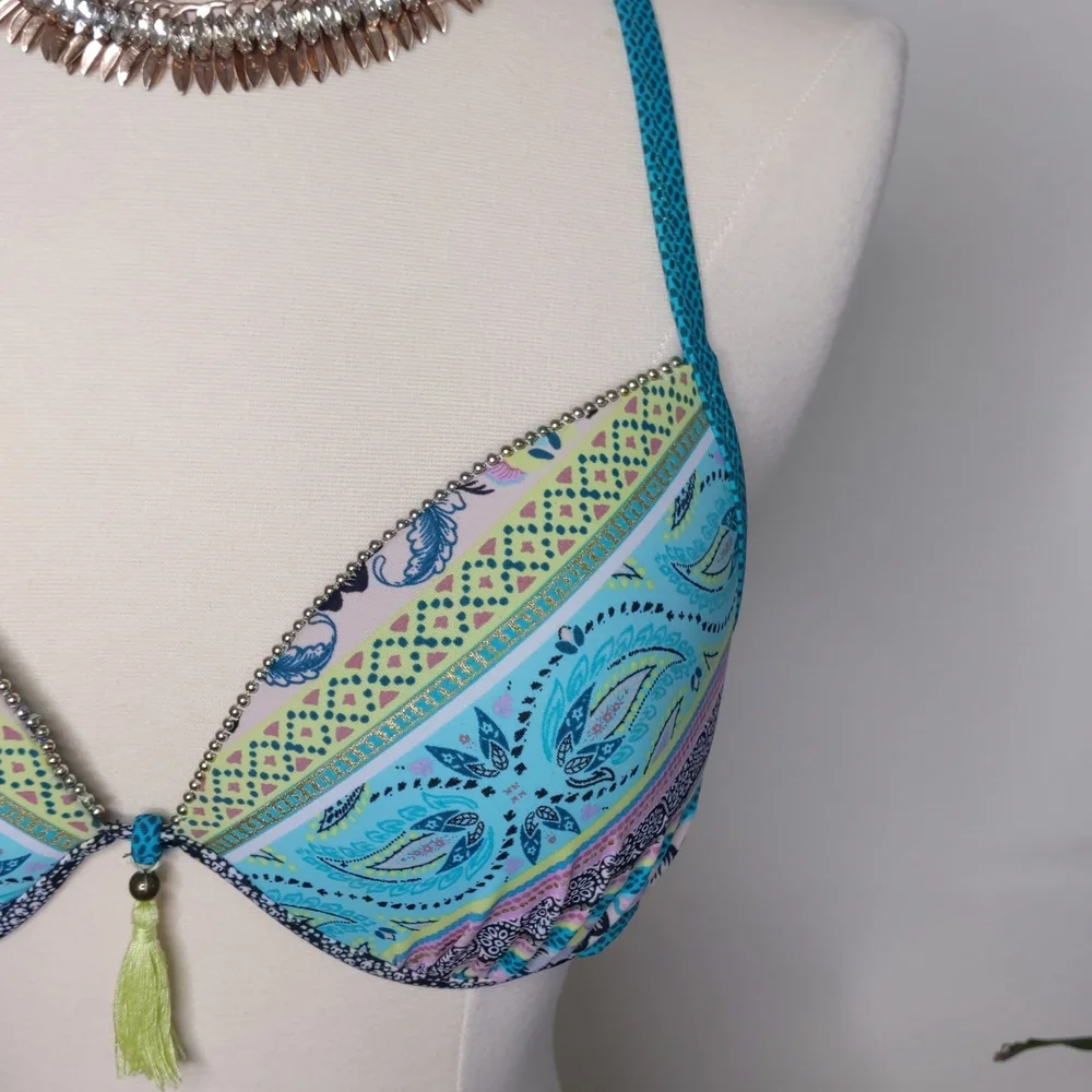 Shade & Shore Target | Under wire Bikini Top| Size 36 C | Blue, Purple, …